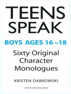cover image of Teens Speak Boys, Ages 16 to 18